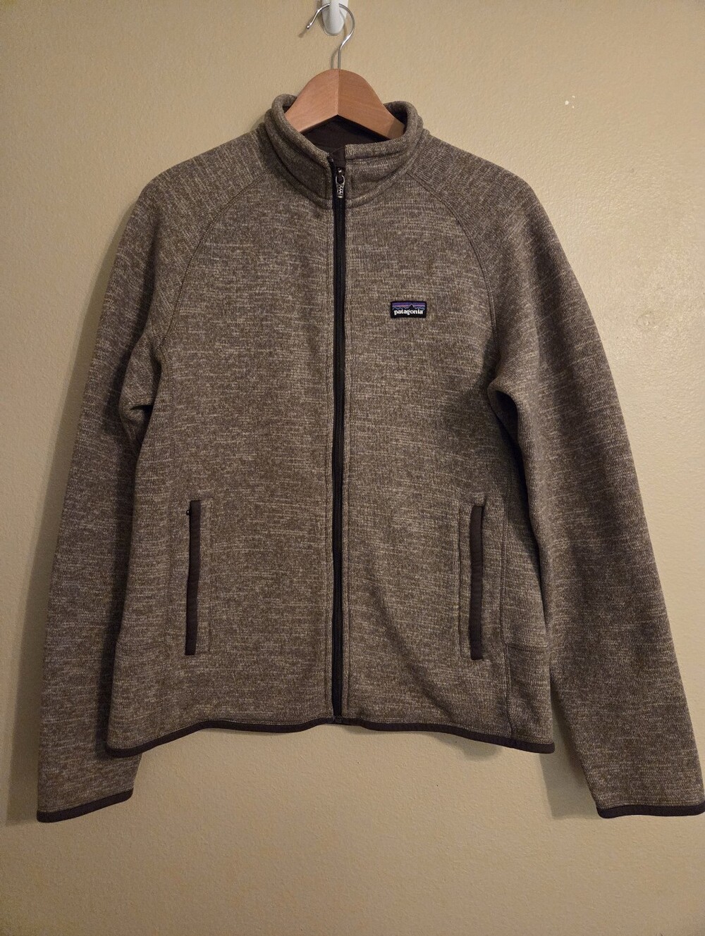 PATAGONIA Better Sweater Hearthered Brown/khaki Full Zip Fleece Gorpcore Jacket